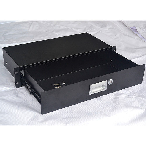 19寸带锁标准2u抽屉抽屉中性