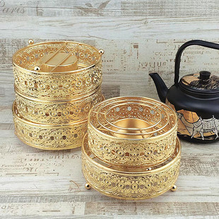 百搭酒精爐架多用蠟燭保溫茶器 加厚干鍋包菜鍋爐架黃金鍍鐵藝個(gè)性