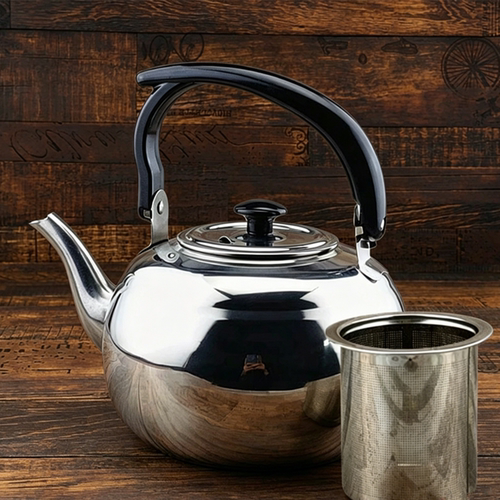 加厚不锈钢烧水壶泡茶专用电磁炉黑色古典茶壶户外电陶炉煮水茶壶