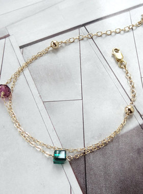 风百搭礼物水晶手串水晶