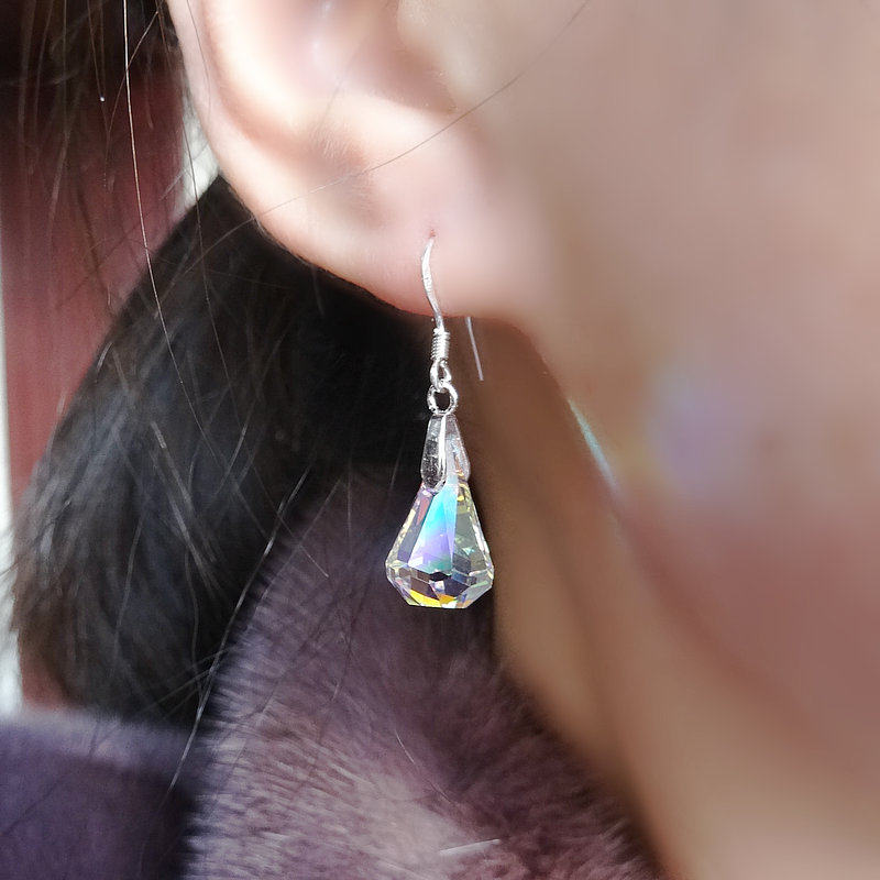 奥地利水晶耳环女S925纯银不过敏2022新款水滴气质简约耳饰耳坠闪,饰品/流行首饰/时尚饰品新,耳环,淘宝优惠券,粉丝福利购,淘宝优惠卷