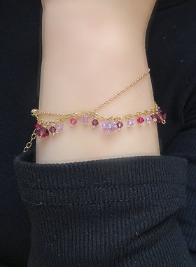 格子坞女水晶唯美仙女时尚原创