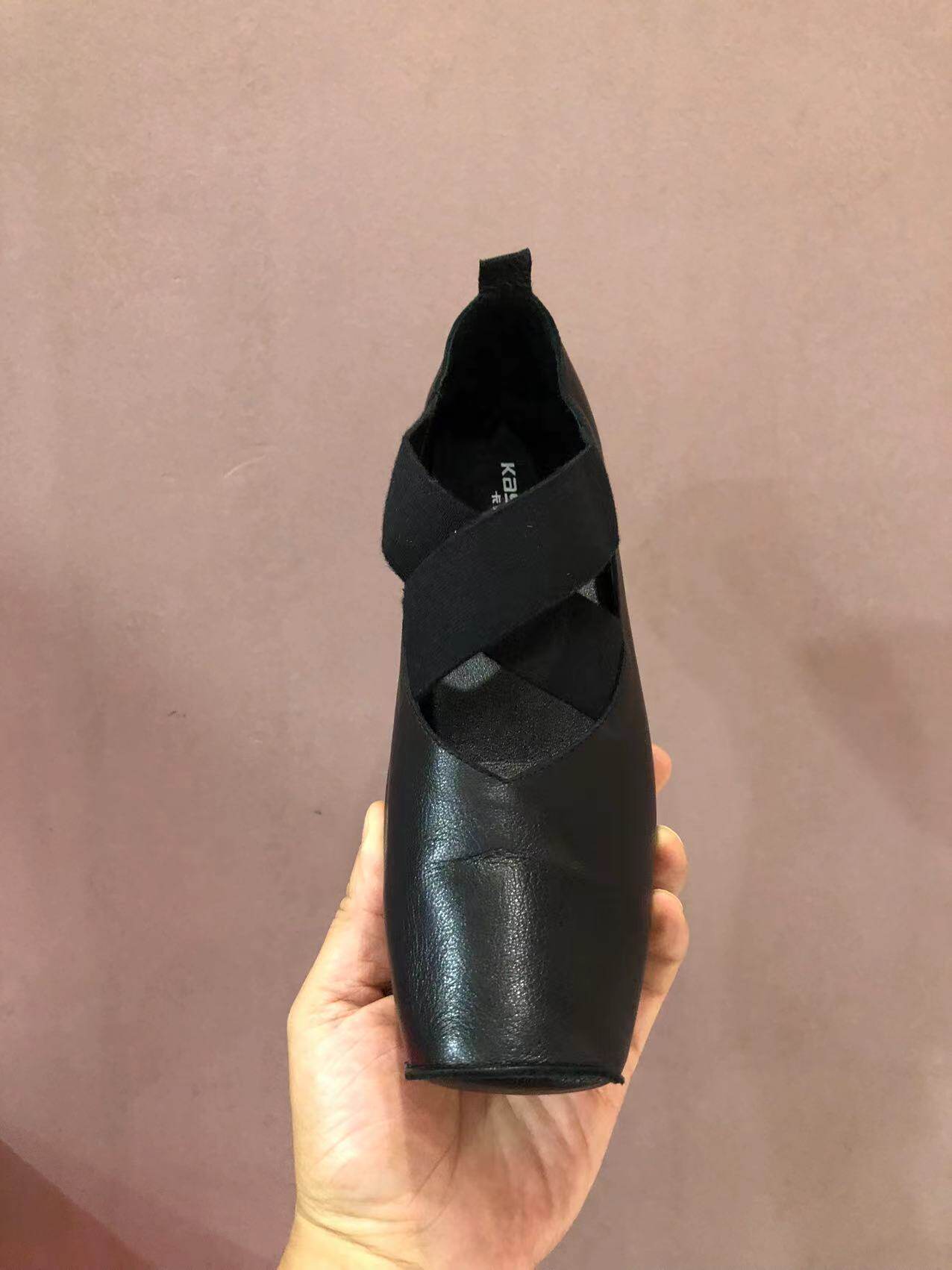 卡斯丹2024秋季新款欧货经典款软羊皮芭蕾鞋平跟方头时尚复古女鞋