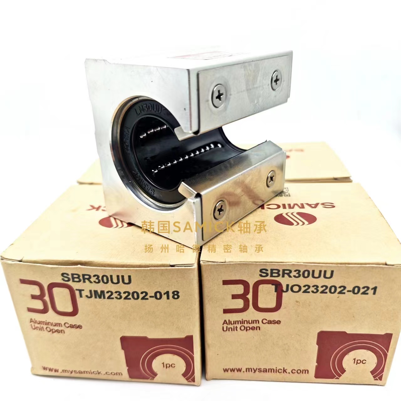 韩国SAMICK直线滑块轴承 开口型箱式直线滑块轴承 SBR20UU LM20UU