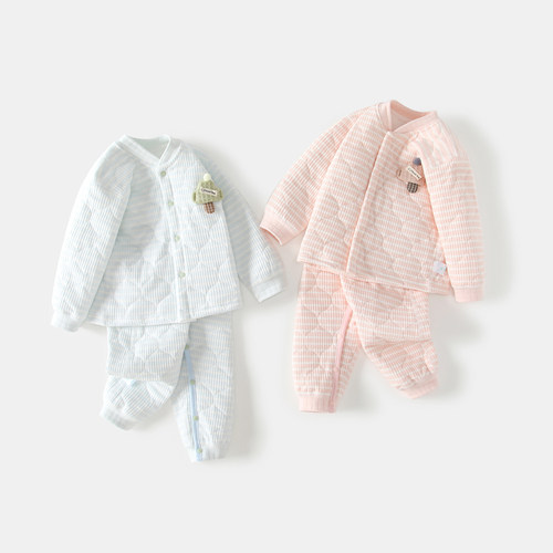 宝宝棉衣棉裤薄棉套装棉服秋冬季