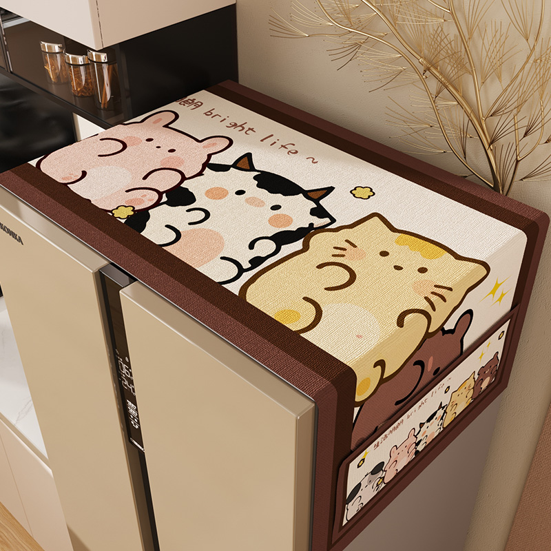 防尘罩可收纳空调防尘盖布床头柜