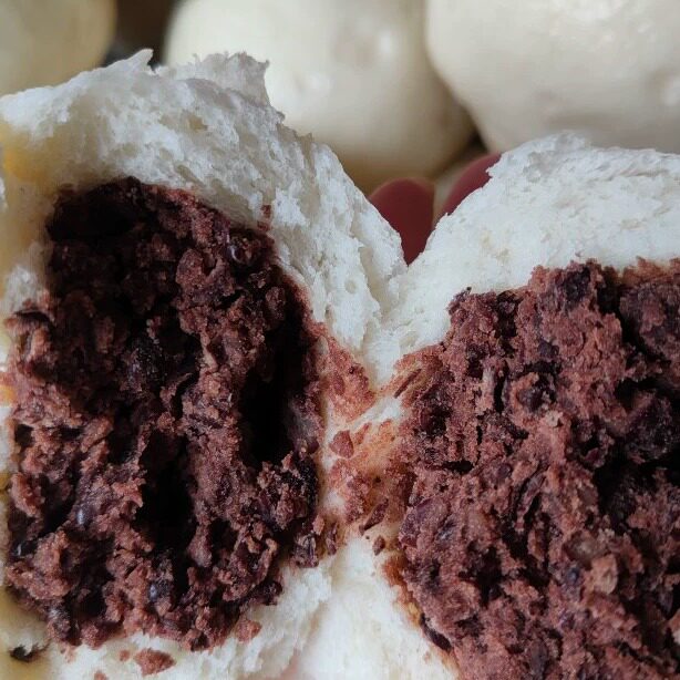 连云港豆梅馒头农家自制手工儿时过年红豆馒头苏北特产