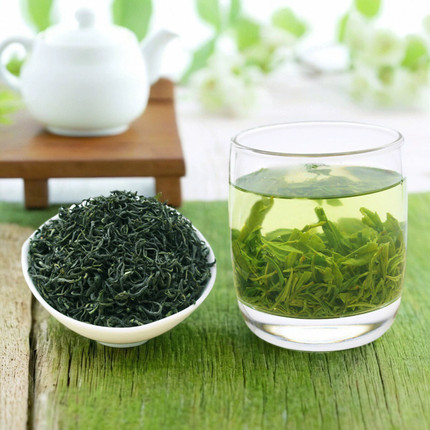 高山绿茶58十堰竹溪 竹山特产 茶叶 迎春茶毛尖 炒青 散装500G