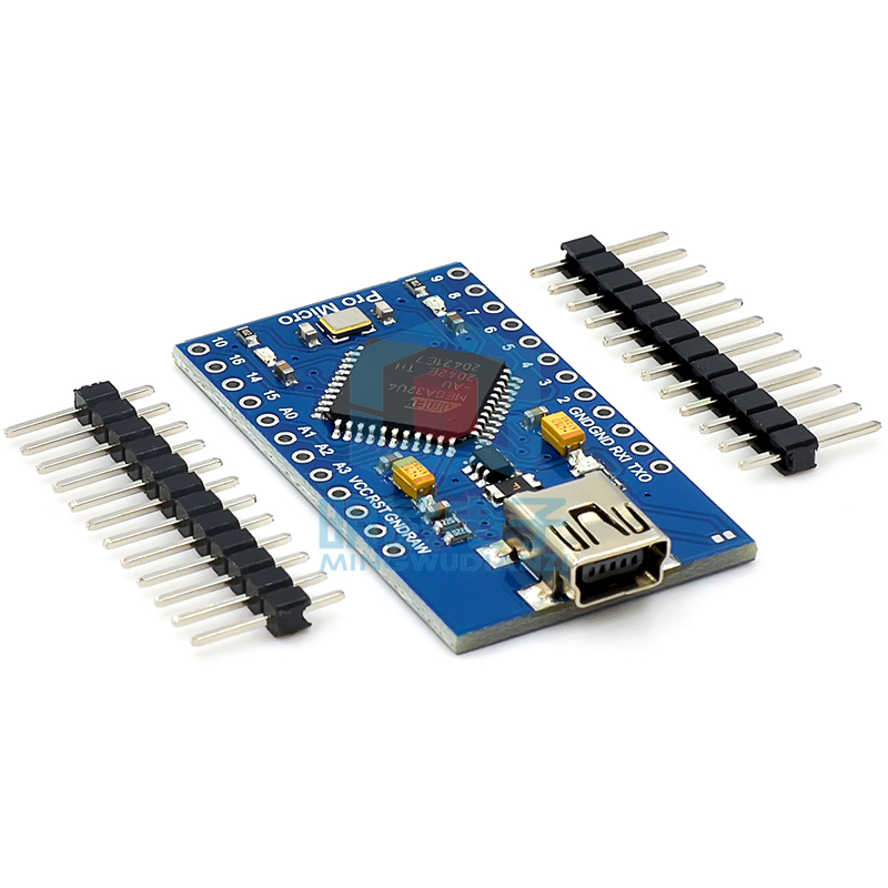 Pro Micro采用Atmega32U4自身usb更新程序 5V/16M单片机开发板