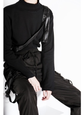 ANN and SAM 小高领T恤纯色打底衫四款颜色  2024新品春夏女