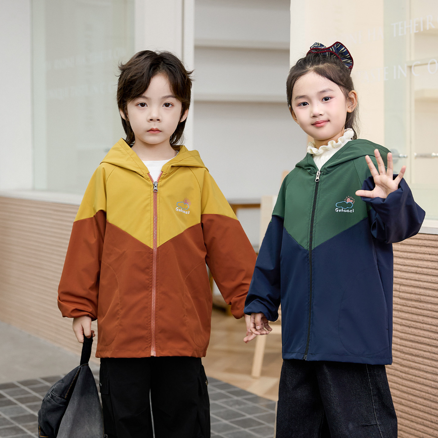 秋冬儿童防水罩衣幼儿园宝宝吃饭防脏画画衣女童洋气外穿防脏护衣