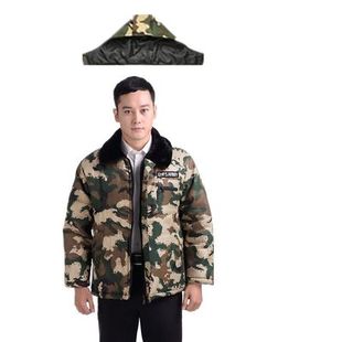 棉衣工地上班汽修棉服中年男加绒加厚外套棉袄冬季 中年工装 男士