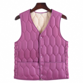 反季 保暖内胆 加绒背心贴身加厚坎肩修身 2025新款 羽绒棉马甲女短款