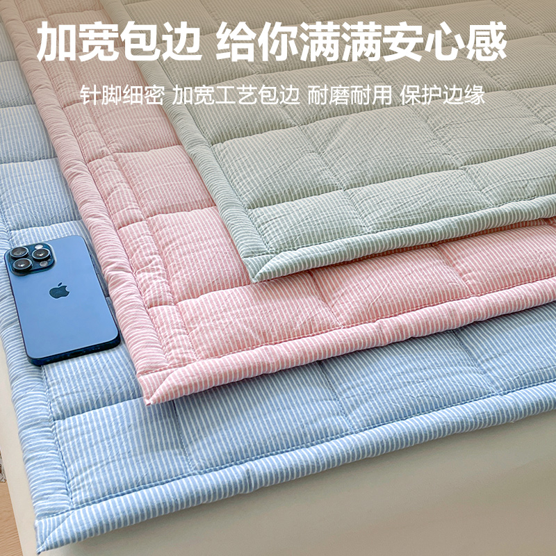 全棉水洗棉棉花床垫软垫学生宿舍单人床护垫家用被褥可水洗褥子