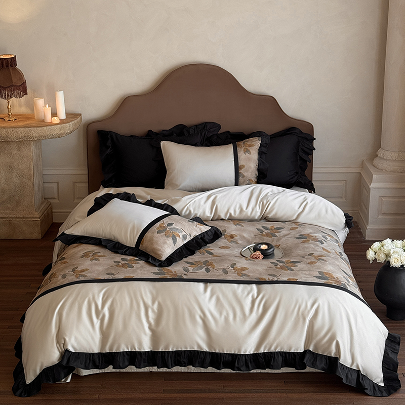 复古100支长绒棉四件套