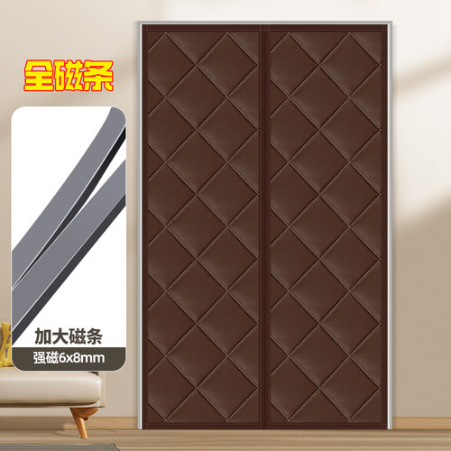 大吸力全磁条加厚保暖棉门帘
