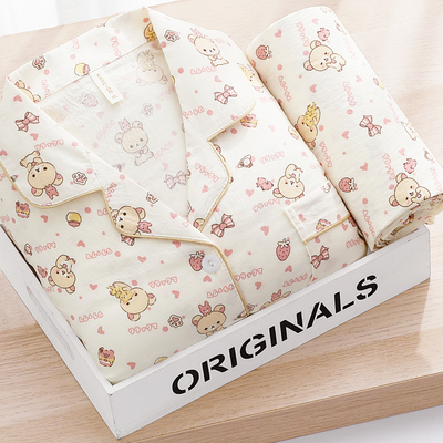 强力推荐！带胸垫睡衣女纯棉