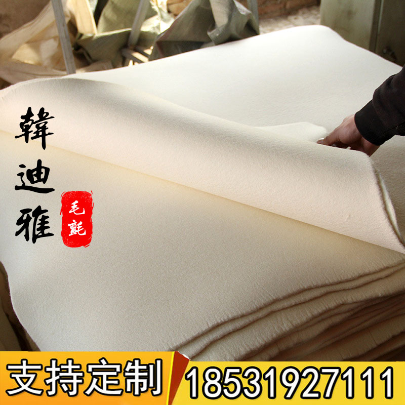 工业毛毡垫耐高温高密度抛光块耐磨订做圈垫吸油防尘密封羊毛毡条