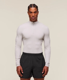 正品现货Gymshark everywear 1/4 Zip 男子无缝拉链紧身长袖针织