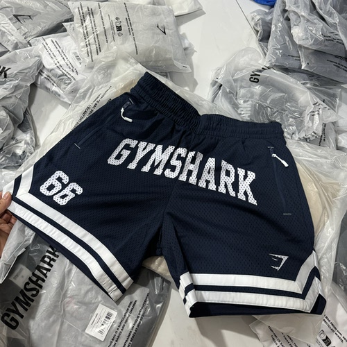 正品现货 GYMSHARK  VARISITY 学院66字母网眼短裤五分中裤透气