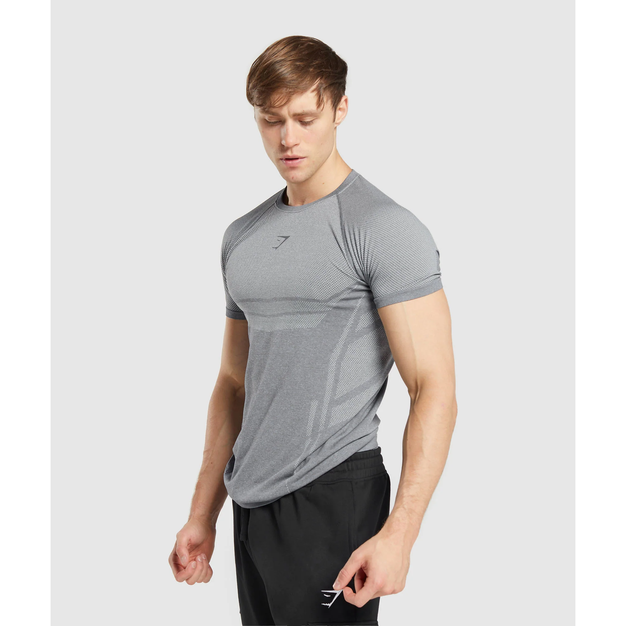 正品现货 Gymshark Elite Seamless T-Shirt 男子无缝运动短袖t恤