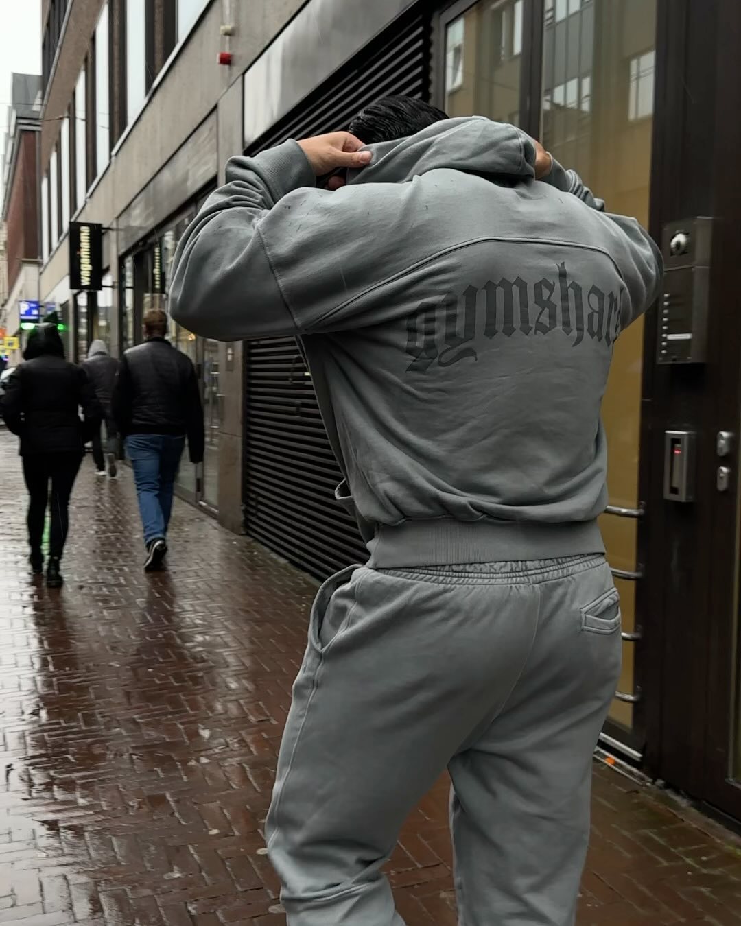 正品现货 GYMSHARK  HEAVYWEIGHT 重磅水洗宽松轮廓卫衣帽衫