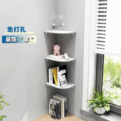 浴室免打孔墙上三角架