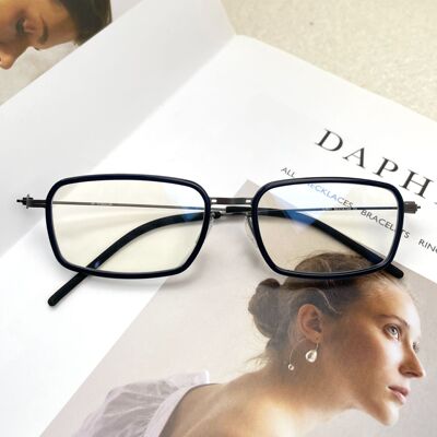 德国设计师马吉士款眼镜框材质纯钛L1011方眼镜架男女配近视镜片