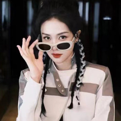 温柔怪物白鹿太阳镜GENTLE男高级感板材欧美女猫眼防晒墨镜MM004