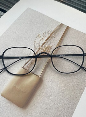 Kame款式KMN114纯钛近视眼镜框男女潮镜架日系圆复古ManNen