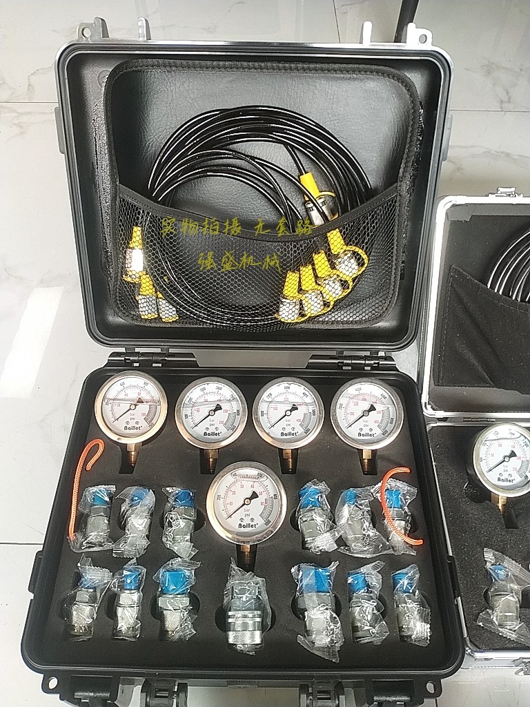 压力表挖机液压维修测试液压表先导泵组合管接头仪表耐震检测仪器
