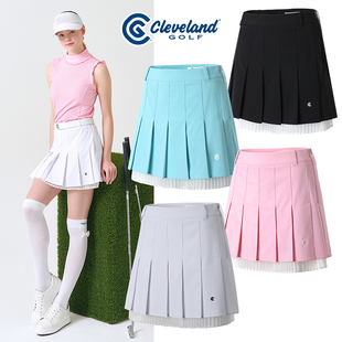 女夏季 韩国直邮 GOLF球服装 高尔夫短裙时尚 ER911 双层褶裥女性衬裤
