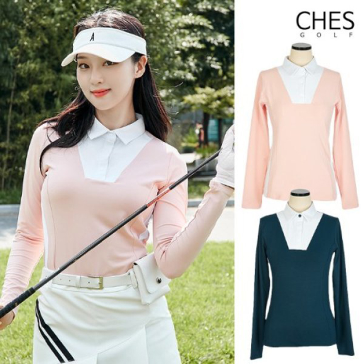 长袖t恤女士golf女装秋季高尔夫