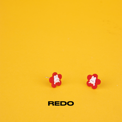 REDO小兔子卡通可爱耳环