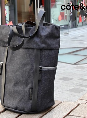 法国cote&ciel电脑包手提挎包牛仔布潮牌笔记本包背包笔记本电脑包女士高级感手提包macbook电脑包ipad包