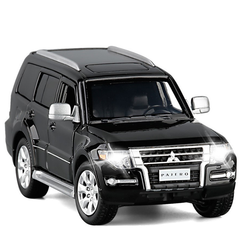 升辉1:32大众途观l合金汽车模型途昂迈特威三菱帕杰罗声光玩具车