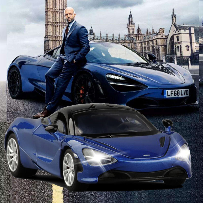 jkm1/32 迈凯伦600lt超跑合金车模720s声光回力仿真汽车模型玩具