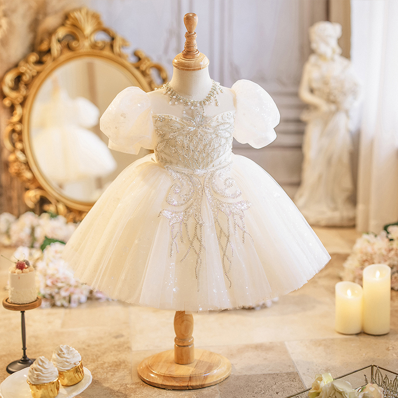 主持华丽公主高端轻奢花童公主裙