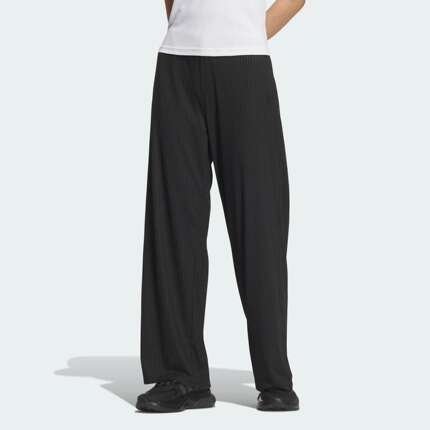 官方正品Adidas/阿迪达斯W CF WIDE PANTS女士阔腿休闲裤JC5665