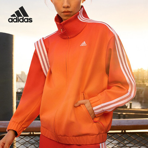 官方正品Adidas/阿迪达斯CF 2C TRACKTOP女士运动时尚外套JG8770