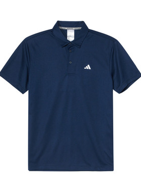 正品Adidas/阿迪达斯 男子运动透气舒适翻领短袖POLO衫JL6504