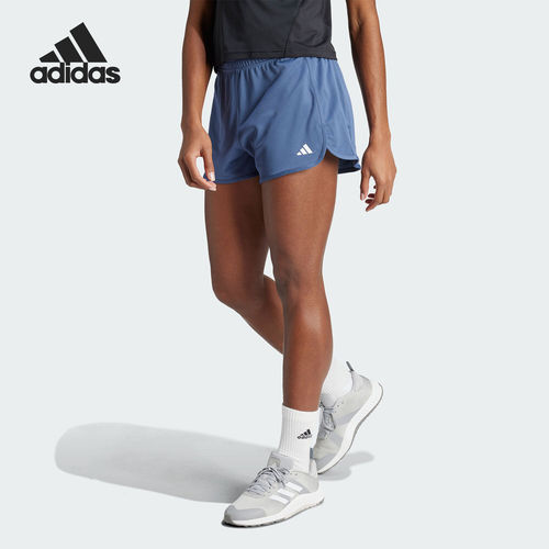 官方正品Adidas/阿迪达斯PACER KNIT HIGH女士透气健身短裤IR6239