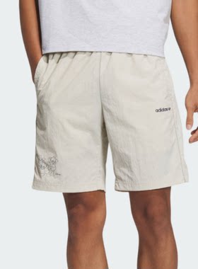 正品Adidas三叶草Disney唐老鸭联名舒适男子休闲速干短裤JP1416