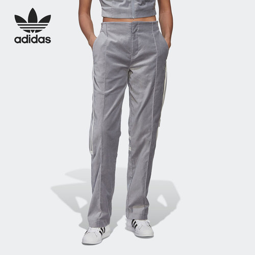 官方正品Adidas阿迪达斯三叶草当新款女运动休闲宽松直筒裤HN1002