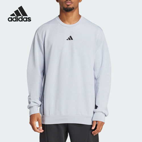 官方正品Adidas/阿迪达斯男子运动健身长袖圆领卫衣套头衫 JP0927