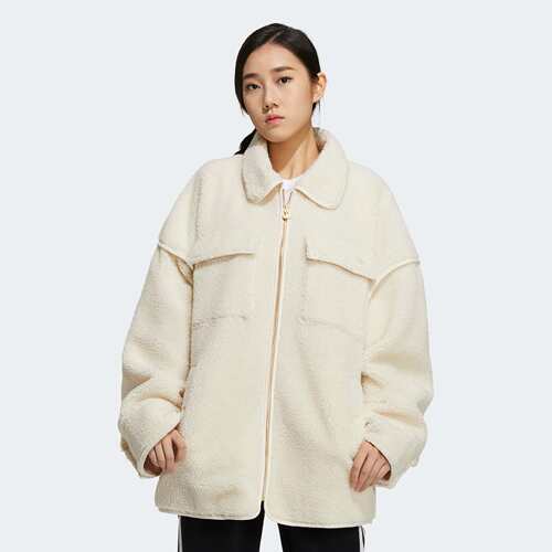 Adidas/阿迪达斯正品女子三叶草 JACKET 加厚运动夹克外套 HC6602