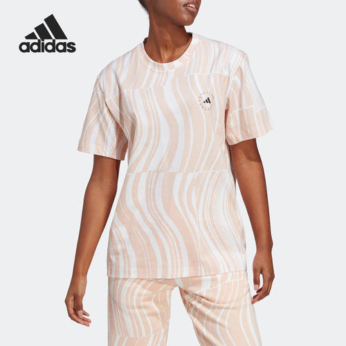 Adidas/阿迪达斯正品Stella Mc女子新款休闲运动短袖T恤HT1106