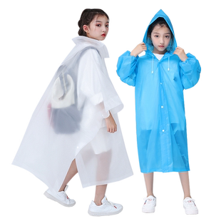 儿童一次性斗篷雨衣大童可背包大码小童上学便携备用旅行徒步雨披