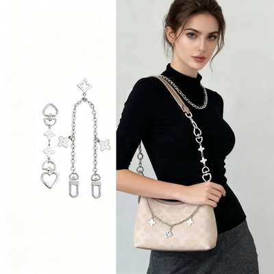 适用于新款laurel19迷你小号流浪包延长链coac包肩带加长包链改造