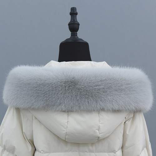 新款皮草毛领子派克服帽条